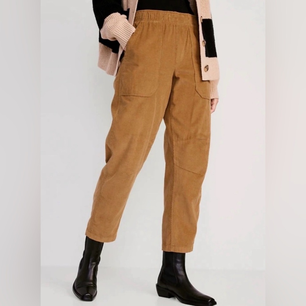 Old Navy High Waisted Corduroy Barrel Pants